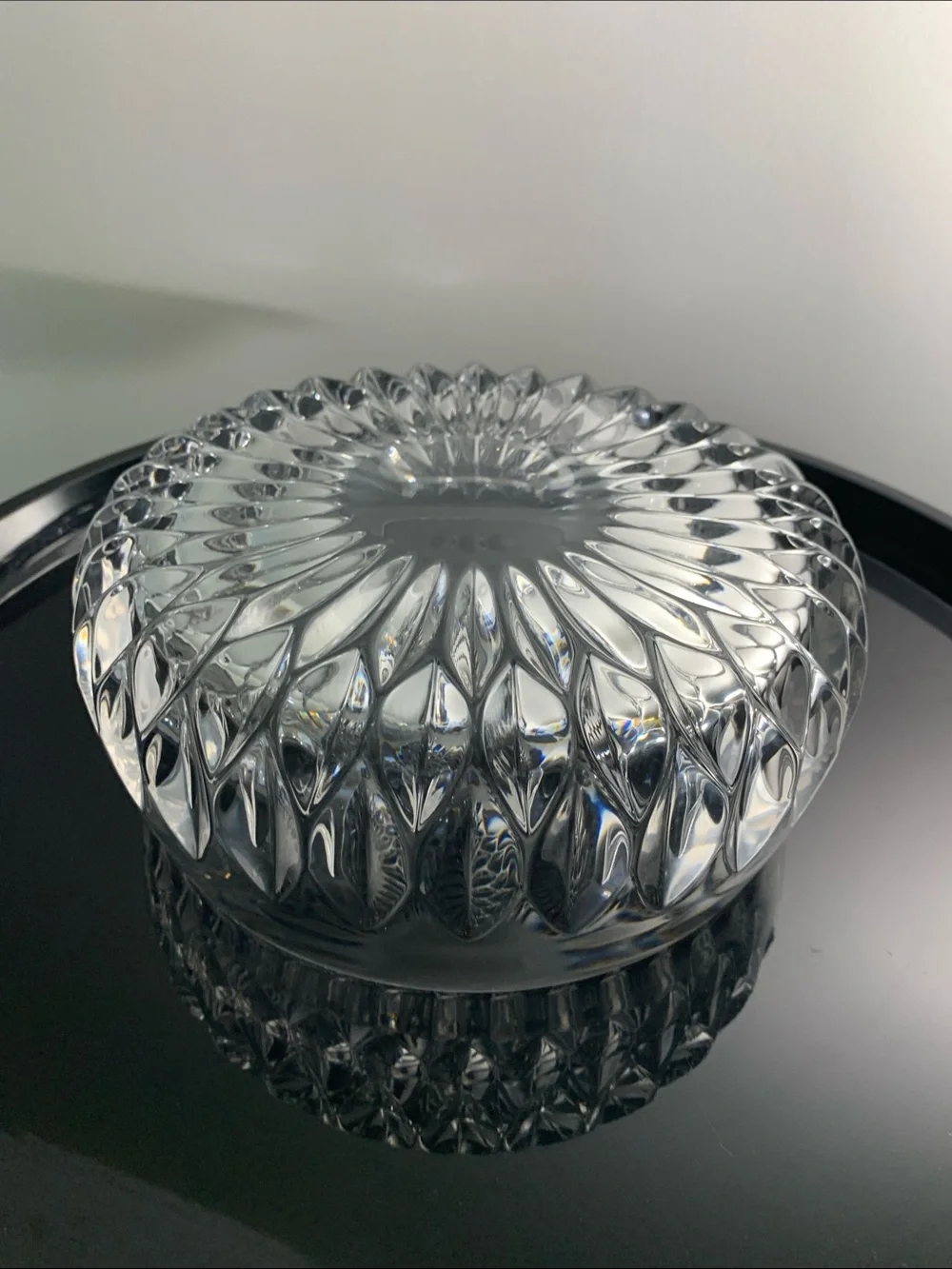 Gorham  Althea Cut pattern Clear Crystal HEAVY NWOT
